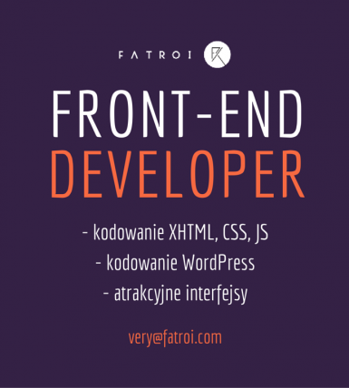 Front-end developer poszukiwany!